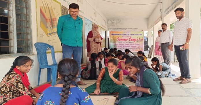 Summer camp begins in Thimmapuram..