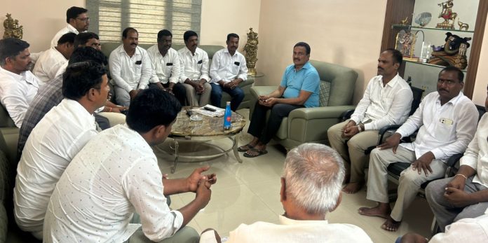 BRS leaders visit MLA