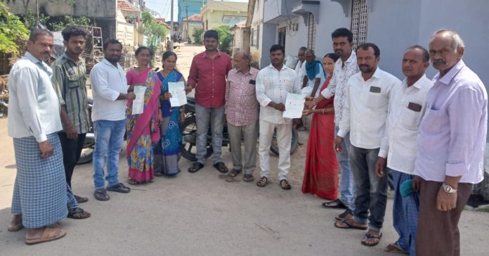 Distribution of CMRF cheques..