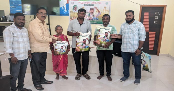 Distribution of quality seeds to farmers.