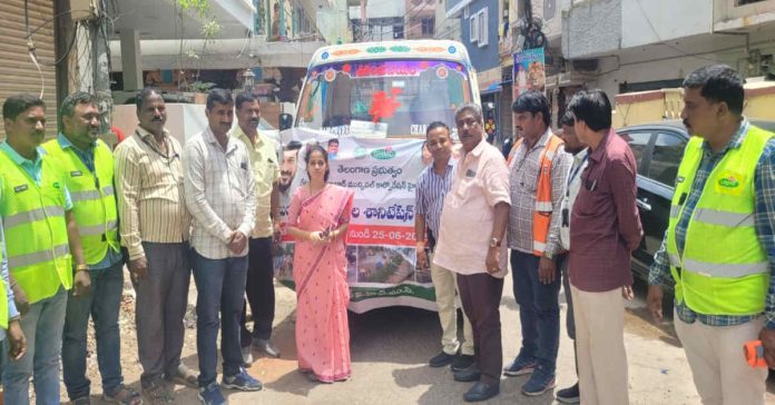 GHMC special drive in Begum Bazaar..