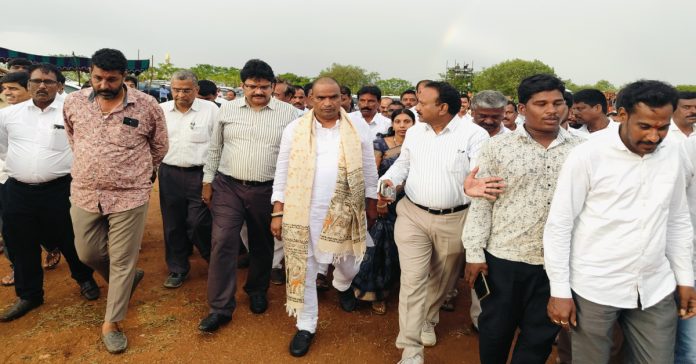 Government Whip inspects the venue