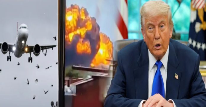 Plane crash... We will stand by India: Trump