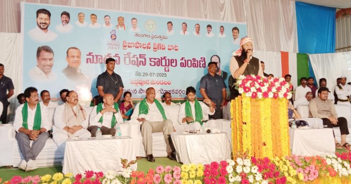 BRS government has not issued a single ration card in ten years: Minister Uttam