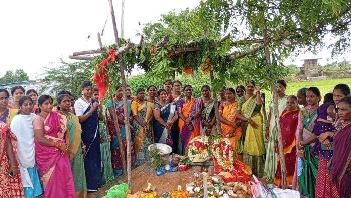 Bonala festival in Abhaya Hastam Colony