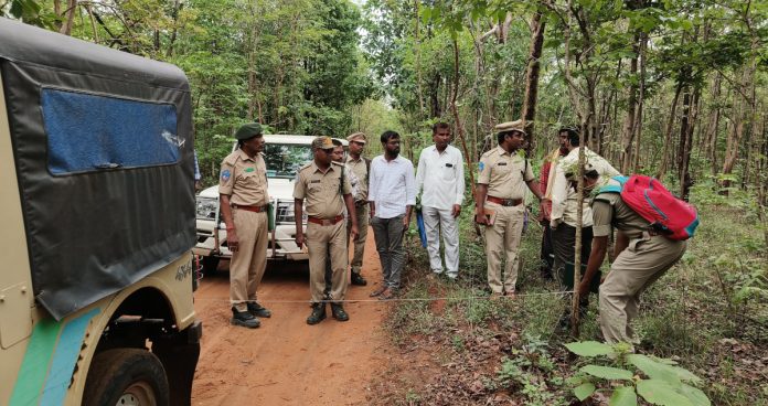 Boundary formation for Kishan Raopalli Road begins.