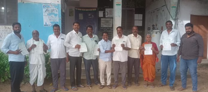 Distribution of CMRF cheques..
