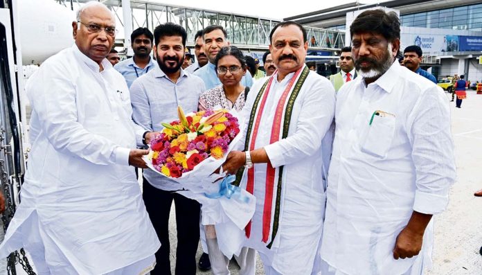Kharge to Hyderabad