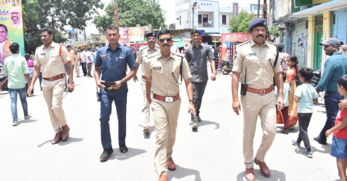 Police Commissioner oversees arrangements for village festival procession