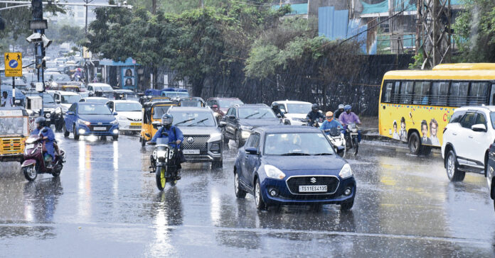 It rains across the state