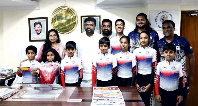 Brilliant Telangana ice skaters