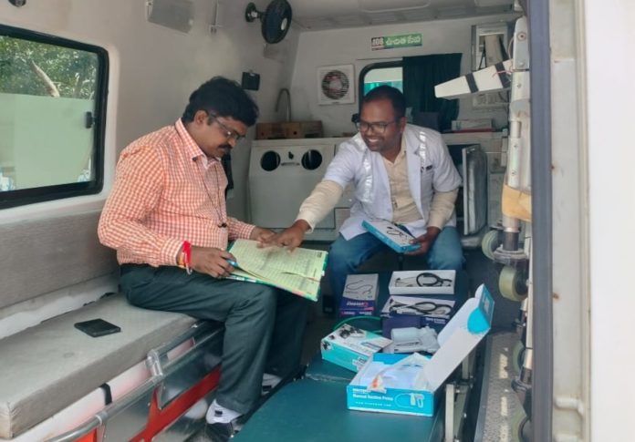 108 ambulance surprise check..