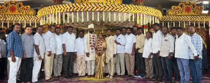 Cheruku Srinivas Reddy attended the wedding ceremony.