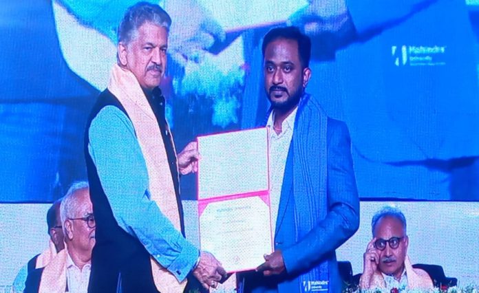 A young man from Degaon who has a doctorate in civil engineering..