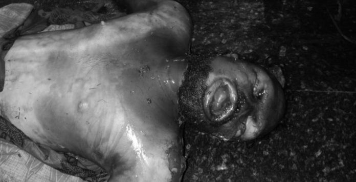 Body of unidentified person found..