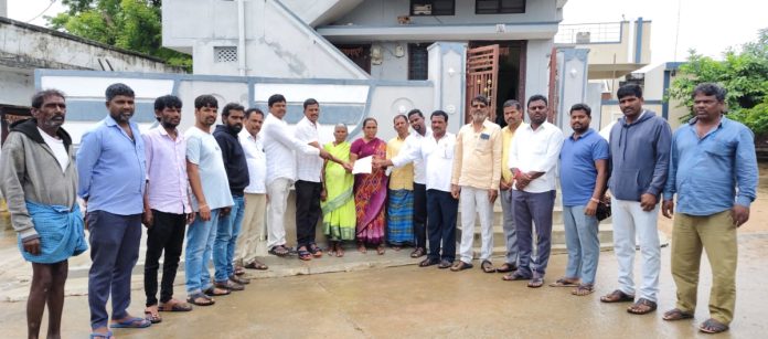 CM Relief Fund Cheque handed over..