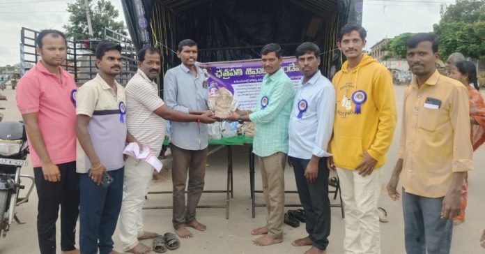 Distribution of clay Ganeshas..