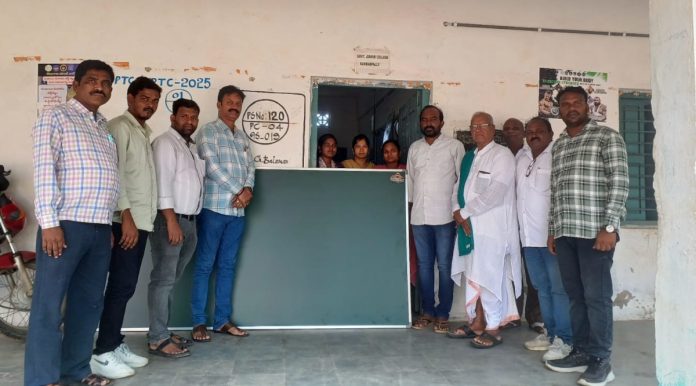 Distribution of greener boards to government junior college