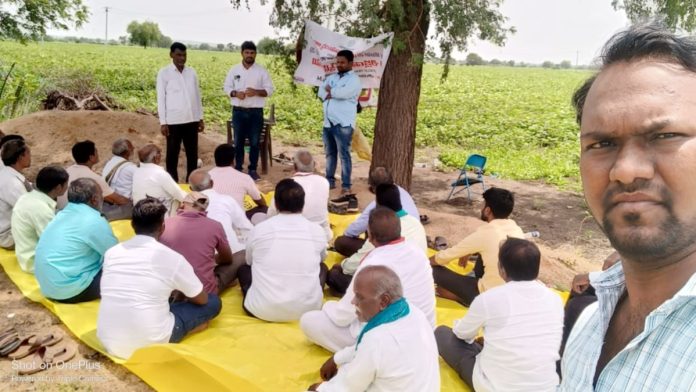 Field training program on soybean cultivation: Aevo Raju