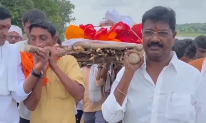 Former MLA Hanmant Shinde who was arrested in Dongam