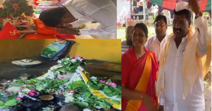 Former MLA visits Kashi Gundani in Kaulas