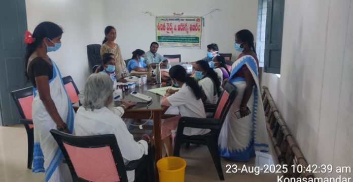 Free medical camp in Kona Samundar