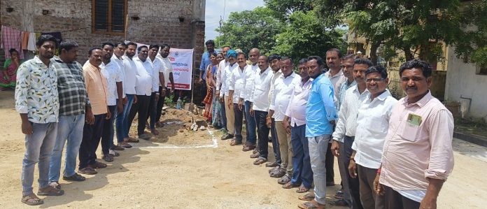 Groundbreaking ceremony for the construction of Anganwadi building