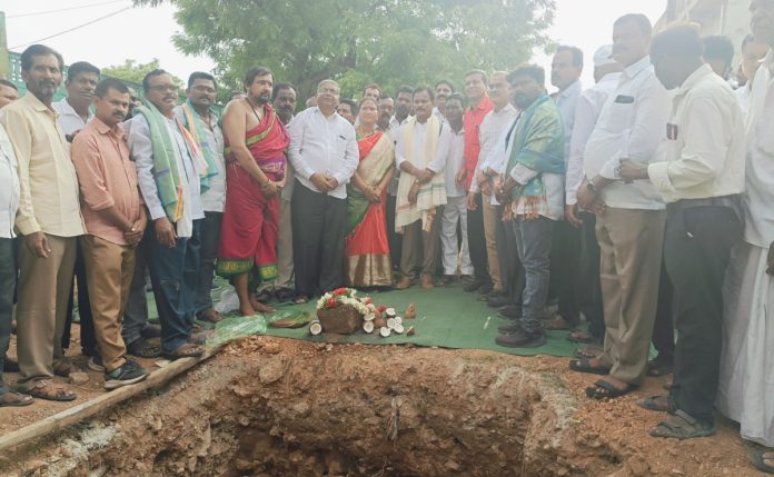 MLA Kumbh laid the foundation stone for development works.