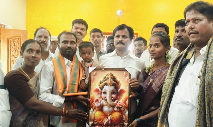 MLA lays foundation stone for development works...