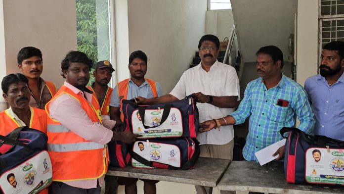 Sanitation workers should take care of their health.