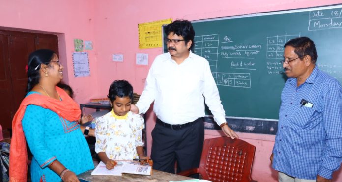 The Collector inspected Nandanam and Bollepalli schools...