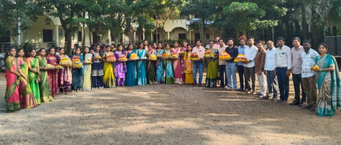 Bathukamma celebrations at Government Degree College