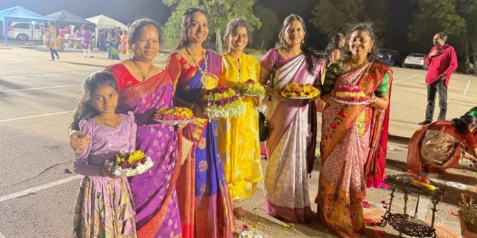 Bathukamma celebrations in America and Singapore