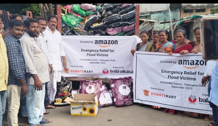 Distribution of kits under the auspices of Bal Vikasa Amazon