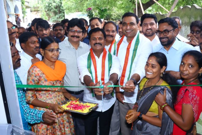 MP, MLA who inaugurated Indira Mahila Shakti Model and ICT centers..