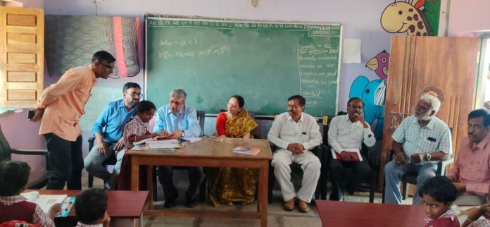 NITI Aayog member IV Subba Rao later visited the Anganwadi.
