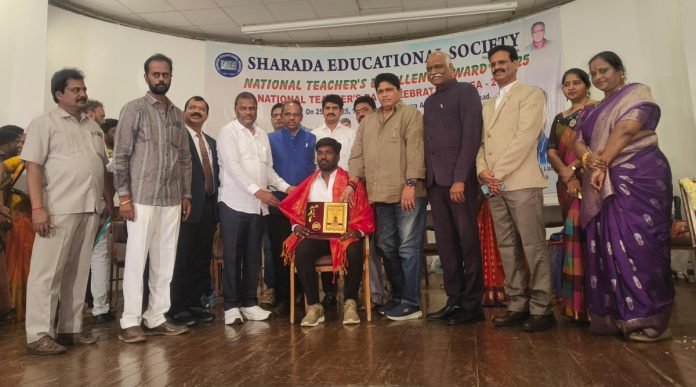 National Best Teacher Award for Bandela Omkar