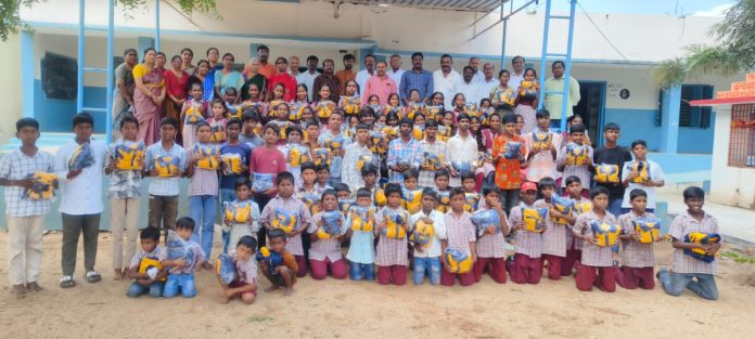 Sports dresses distributed to students at Ankapur school