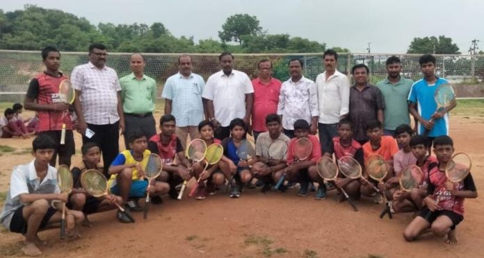 Sub-junior boys ball badminton coaching camp begins..