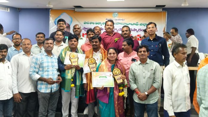 Three teachers honored at district level