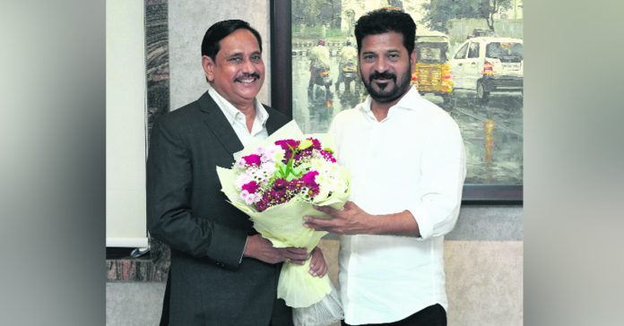 Government advisor NVS Reddy meets CM Revanth Reddy