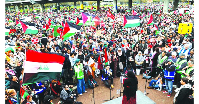 Pro-Palestinian demonstration in New Zealand