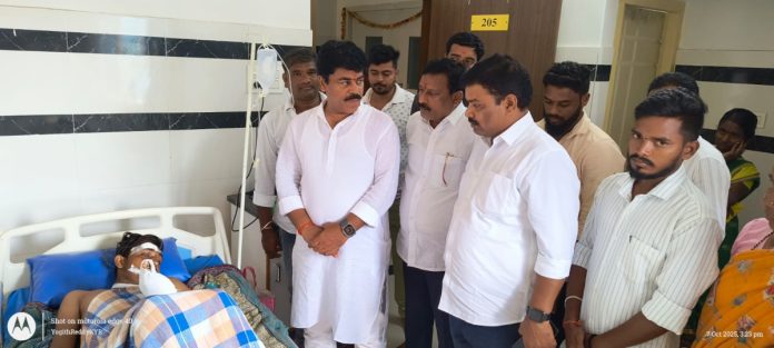 Constituency in-charge visits activist