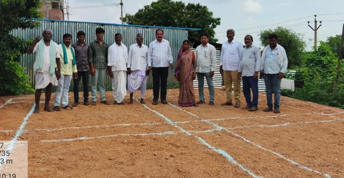 MPDO launches construction of Indiramma houses MPDO launches construction of Indiramma houses