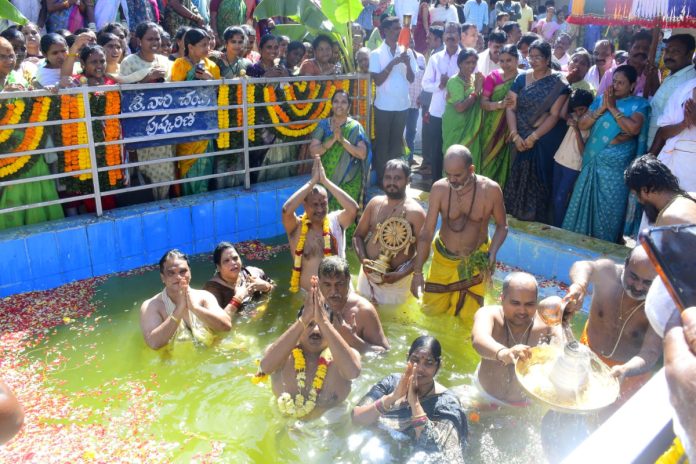 Sri Lakshmi Venkateswara Swamy Brahmotsavam celebrated in grand manner in 7th Battalion