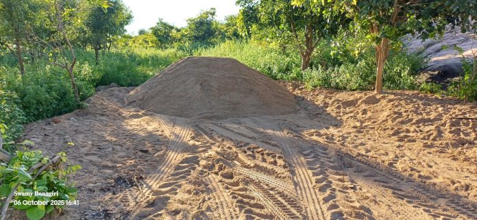 There is a shortage of sand for Indirammas houses..!