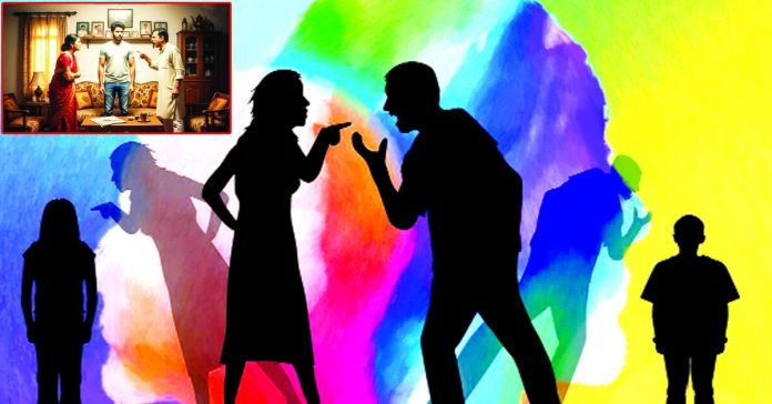 Parents' quarrels...children under pressure