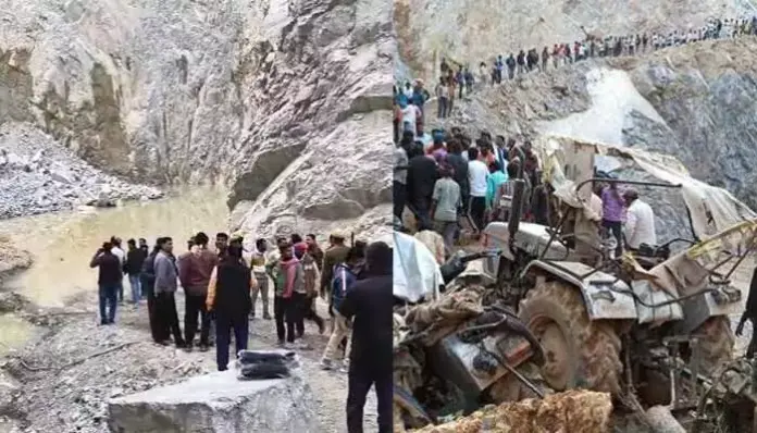 కూలిన రాతి గని..శిథిలాల కింద 15 మంది కార్మికులు