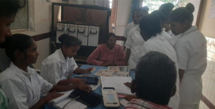 Awareness at the health center for vocational students..