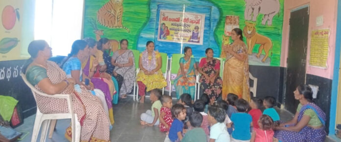 Awareness on Beti Bachao, Bheti Padao at Kothagudem Anganwadi
